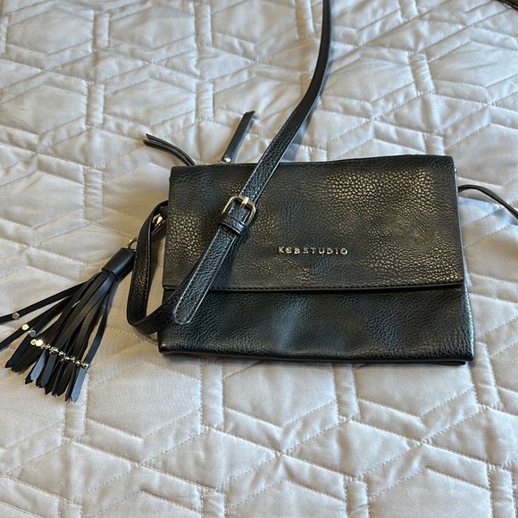 KGB Studio Handbags - KGB Studio Small Black Multi Compartmental Crossbody/Date Nite/Travel Bag.